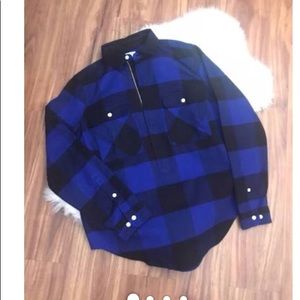 Jcrew buffalo check shirt jacket